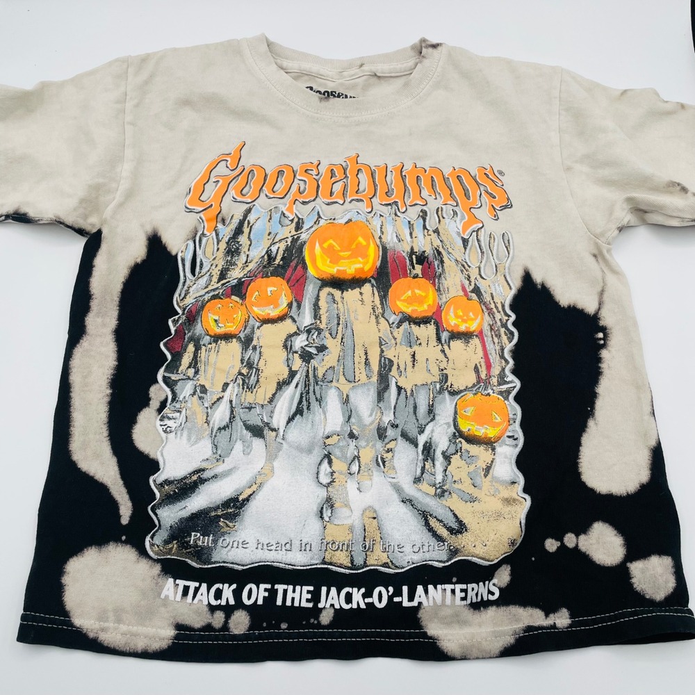 Goosebumps Attack of the Jack-O-Lanterns Graphic T Shirt‎ Top Kids 5/6 Halloween